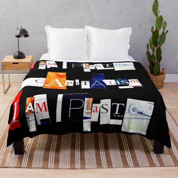 Item preview, Capitalism / I Am Plastic Anagram Cutout Pun designed and sold by suekieper.