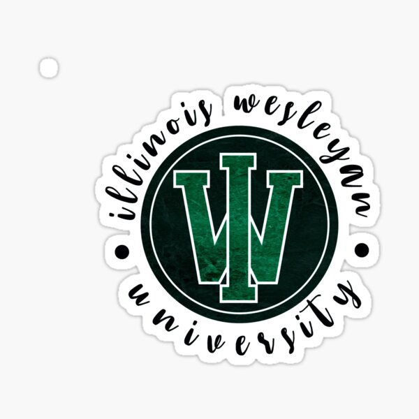 illinois-wesleyan-university-circle-logo-sticker-for-sale-by-18smitha-redbubble