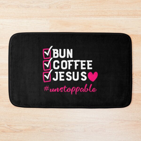 Item preview, Christian Jesus Bun Coffee Jesus Quote Heart Fatih Cute Pink designed and sold by CreatedByHeidi.