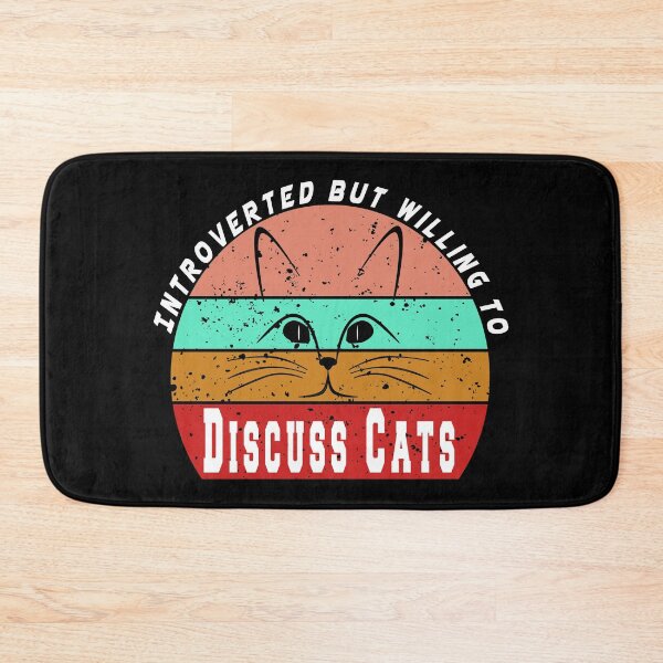 Item preview,   Introverted But Willing To Discuss cats designed and sold by osamamohamad.