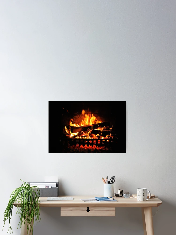 Thumbnail 2 of 3, Poster, Fireplace designed and sold by RabboM.