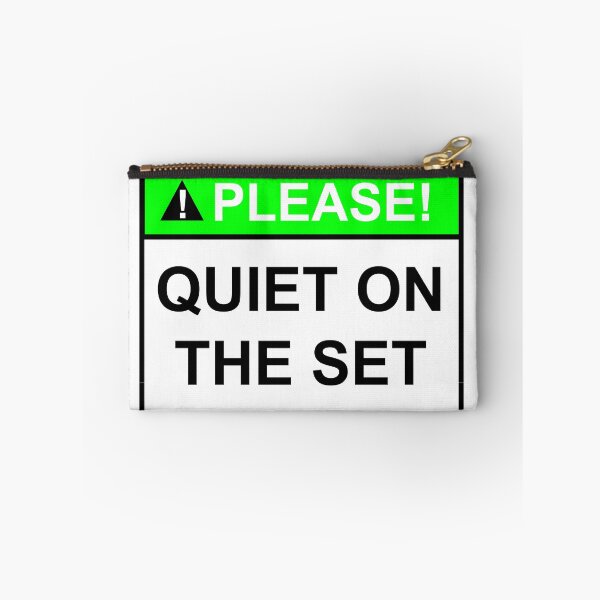 Item preview, Please quiet on the set sign designed and sold by SumoShark.