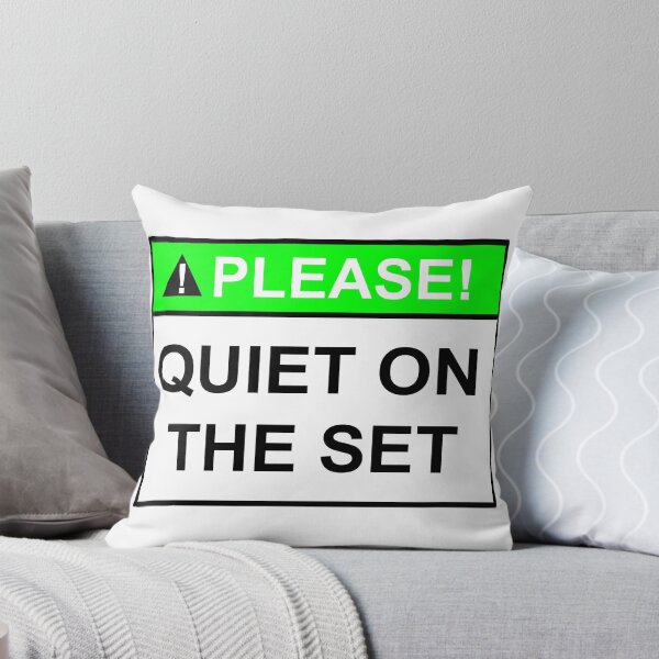 Item preview, Please quiet on the set sign designed and sold by SumoShark.