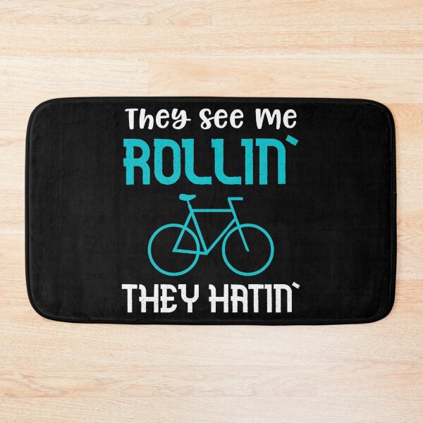 Item preview, Spin Class Funny Rollin Hatin Quote Workout Gym Bike Saying  designed and sold by CreatedByHeidi.