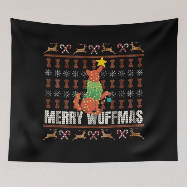 Item preview, Merry Wuffmas I Ugly Christmas Sweater designed and sold by Weilichesmag.