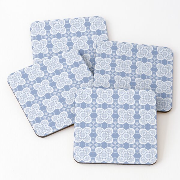 Item preview, Classic Blue Faded Denim with white flower pattern designed and sold by innerspectrum.