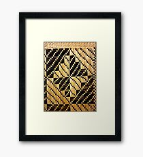 Beautifully Hand-woven Samoan Mat Framed Print