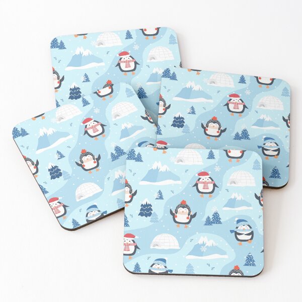 Item preview, Christmas Penguin Snow Blue designed and sold by Color Me F*@k!ng Happy.