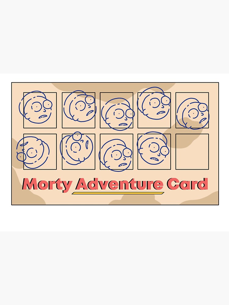 Rick and Morty | Morty Adventure Card by Mxdesign888