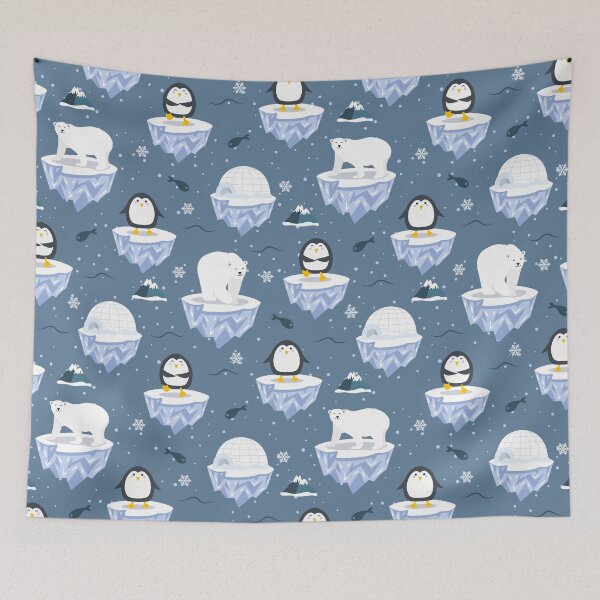Item preview, Christmas Penguin and Polar Bear designed and sold by Color Me F*@k!ng Happy.