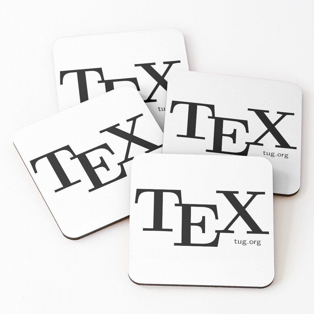 Item preview, Coasters (Set of 4) designed and sold by TeXUsersGroup.