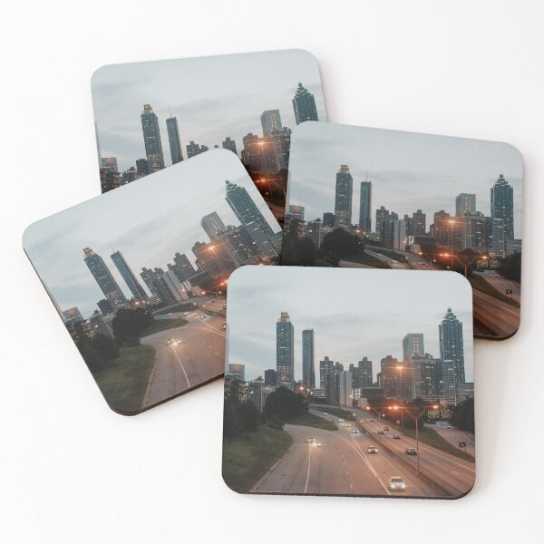 Item preview, Atlanta Skyline at Sunset designed and sold by LindsayVTravels.