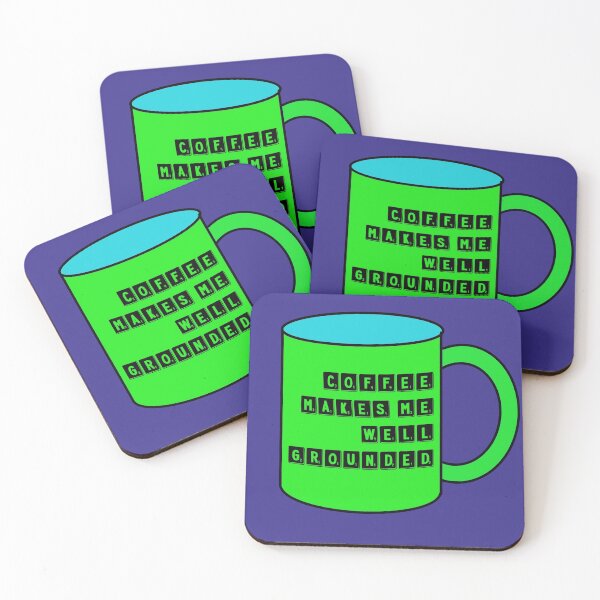 Item preview, Coffee Makes Me Well Grounded - Green Mug designed and sold by Paul Corps.