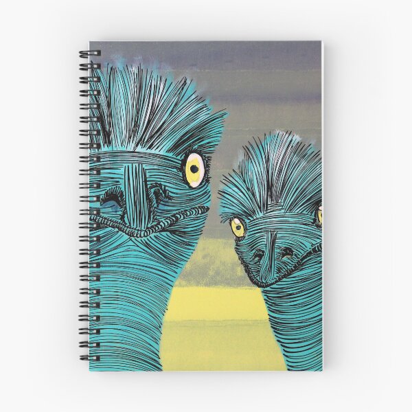 Item preview, Blue Ostriches By ArtGuru 9415 - Acrylic On Paper designed and sold by Art Guru.