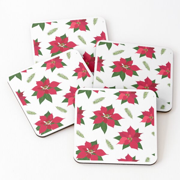 Item preview, Christmas Poinsettia White designed and sold by Color Me F*@k!ng Happy.