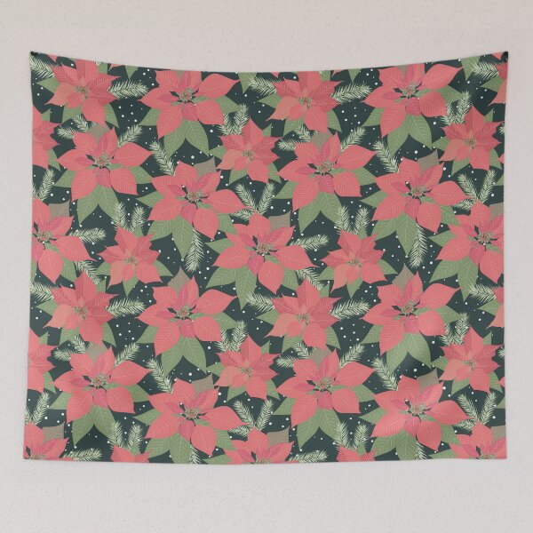 Item preview, Christmas Poinsettia Pink designed and sold by Color Me F*@k!ng Happy.
