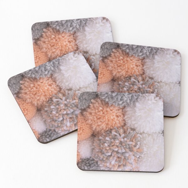 Item preview, Soft pompom or pon-pon background made with woolen threads designed and sold by AnaMOMarques.