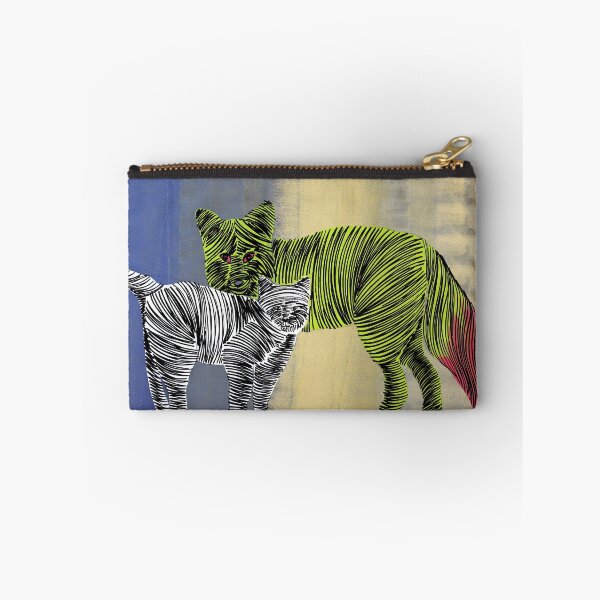 Item preview, Fox and Cat By ArtGuru 9437 - Acrylic On Paper designed and sold by Art Guru.
