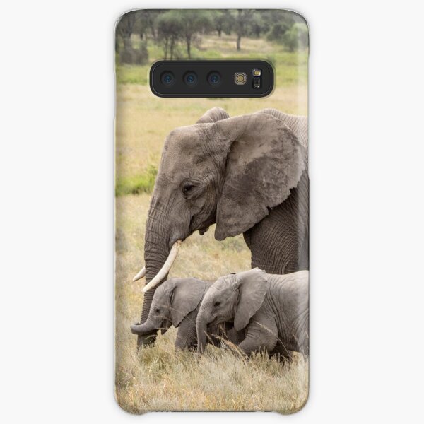 African Elephants: Adult With Two Young Samsung Galaxy Snap Case
