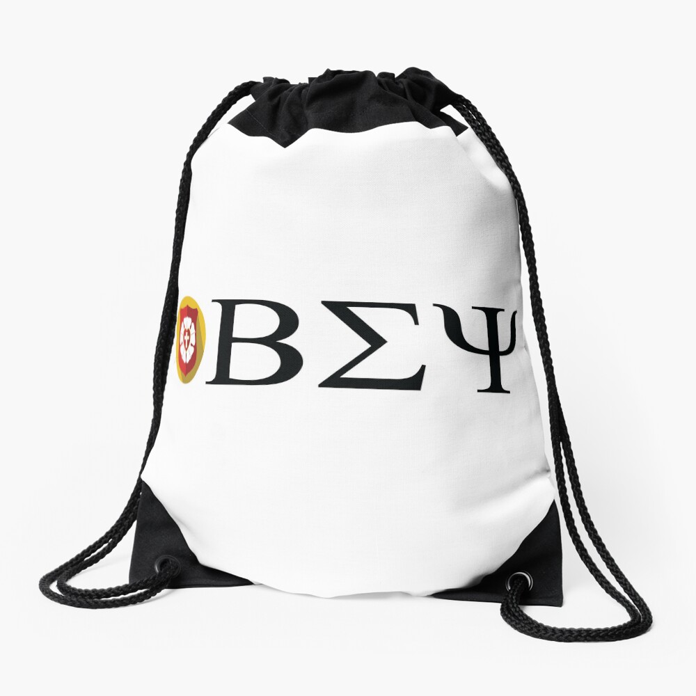 Beta Sigma Psi - badge Drawstring Bag