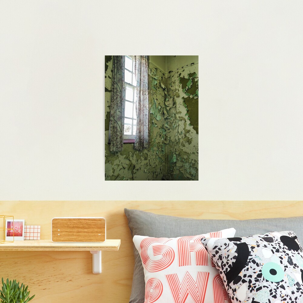 Curtain Of Peeling Paint Photographic Print
