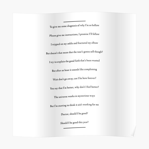 Karma Outro (Black logo) Poster