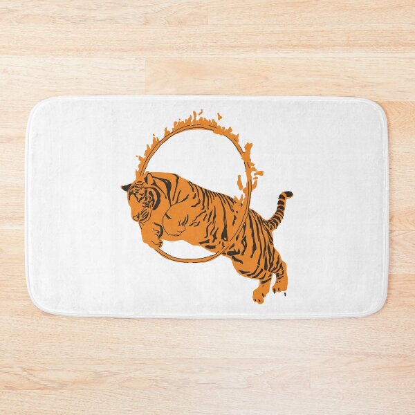 Item preview, Circus Tiger Jumping Through Flaming Hoop designed and sold by AntoniaNeve.