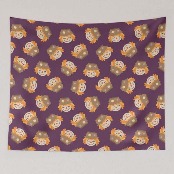 Item preview, Scarecrow - cute scarecrows (purple) designed and sold by littlearrow.
