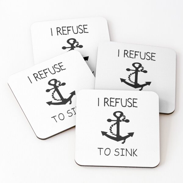 Item preview, I REFUSE TO SINK (BLACK) designed and sold by ZivaKreations.
