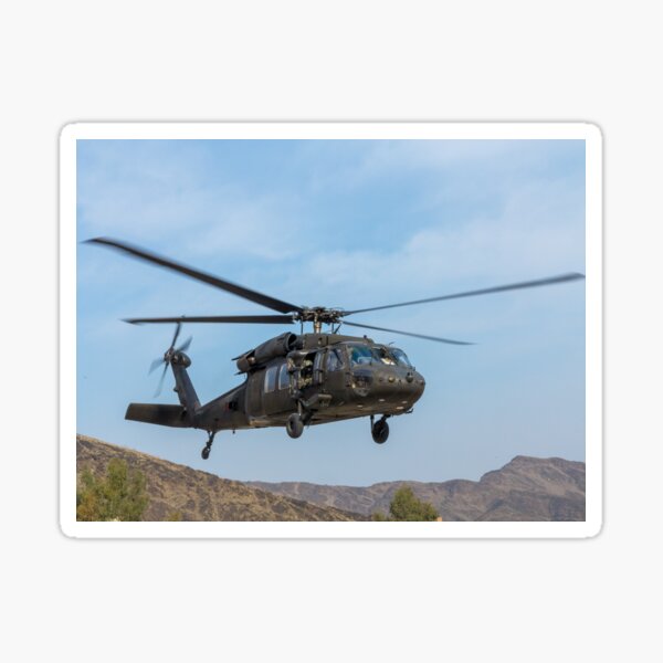 Blackhawk Takeoff in Afghanistan Sticker