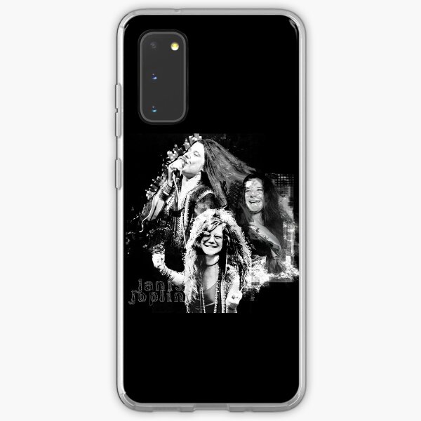 Janis Joplin Black - digital paint by Iona Art Digital Samsung Galaxy Soft Case