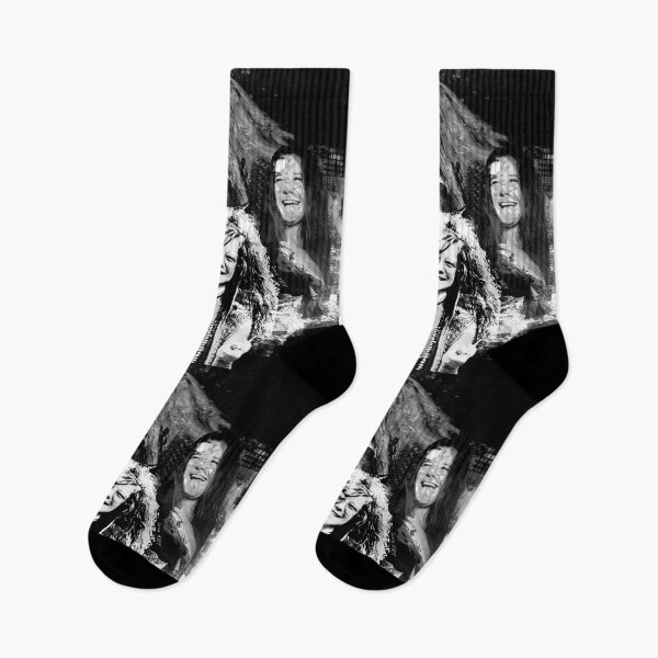 Aperçu de l'œuvre Janis Joplin Black - peinture numérique par Iona Art Digital créée et vendue par IonaArtDigital.