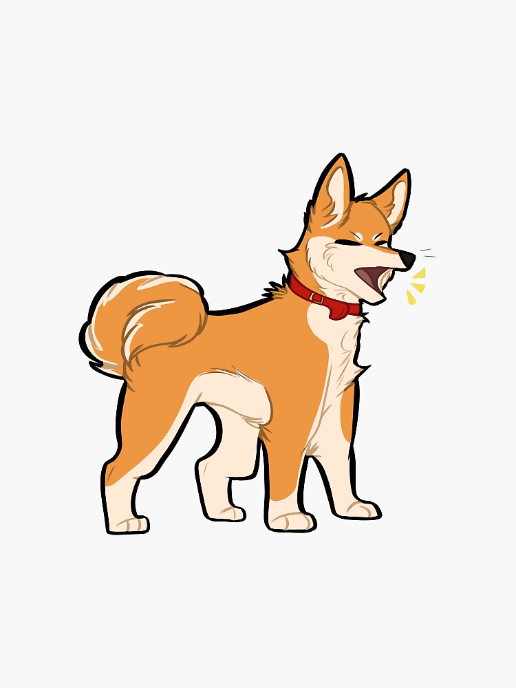 shiba inu barking