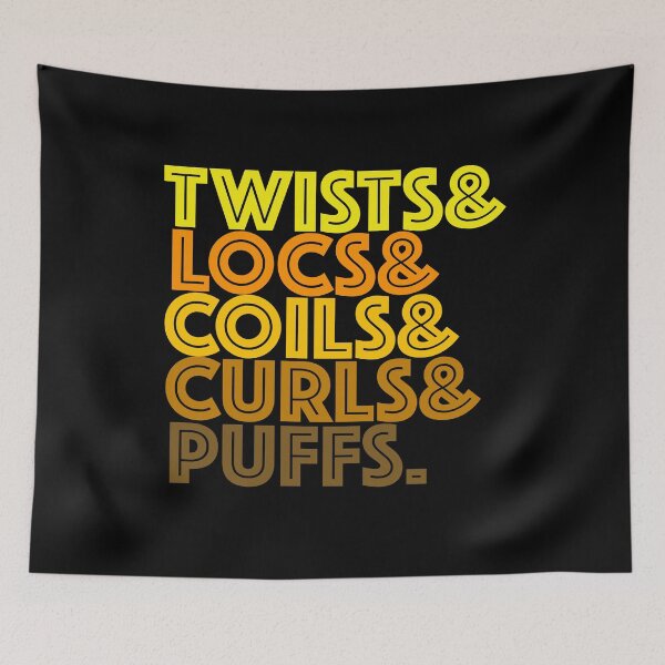 Item preview, Twists, Locs, Coils, Curls Puff Natural Hair designed and sold by blackartmatters.
