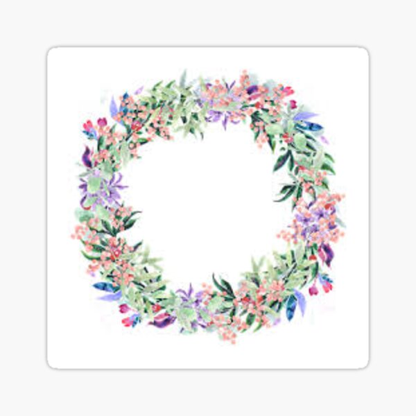 Flower wreath Sticker