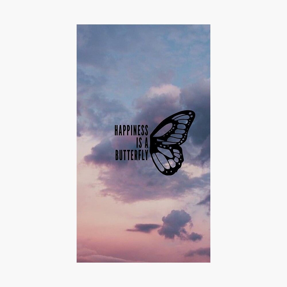 Lana Del Rey Happiness Is A Butterfly Paroles Poster « Lana del Rey », par lockscreensget | Redbubble
