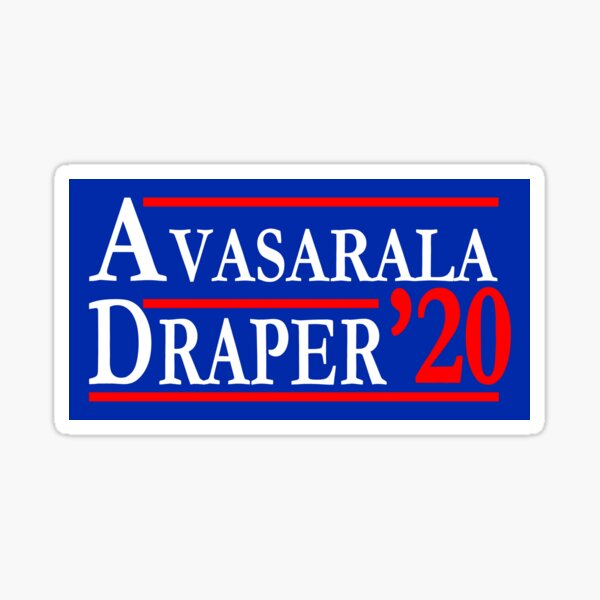 Elecciones de Avasarala Draper Earth Mars 2020 Pegatina