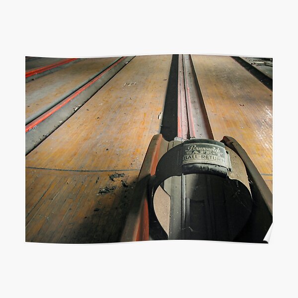 "Bowling Alley Ball Return" Poster for Sale by kpander Redbubble