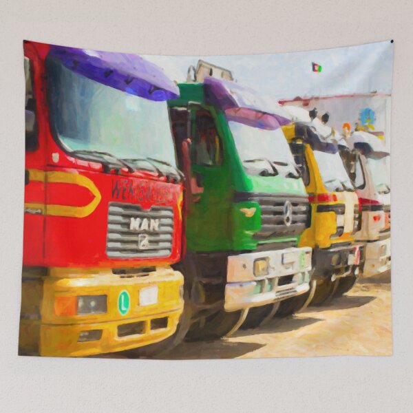 Item preview, Colorful Staging of Trucks designed and sold by srgreen.