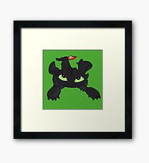 Toothless Framed Print