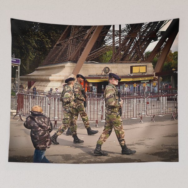 Item preview, Modern Day Threats - Eiffel Tower - Paris designed and sold by Yannik Hay.