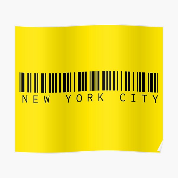 "NYC Barcode" Poster for Sale by KyMin Redbubble