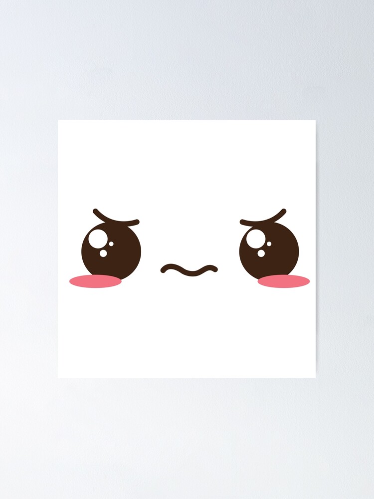 Kawaii Emoji CUTE SAD FACE 