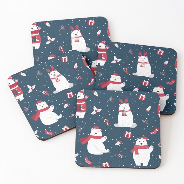 Item preview, Christmas Polar Bear Blue designed and sold by Color Me F*@k!ng Happy.