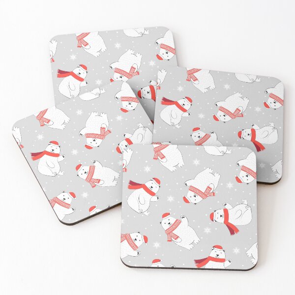 Item preview, Christmas Polar Bear Gray designed and sold by Color Me F*@k!ng Happy.
