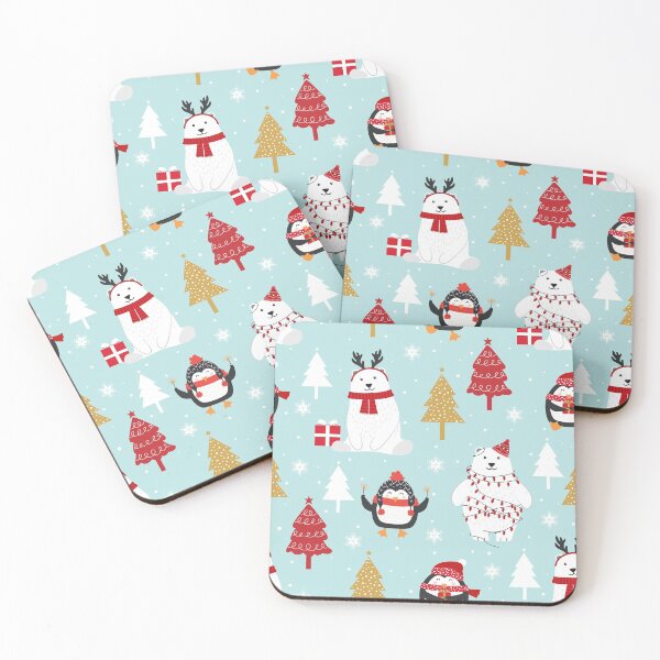 Item preview, Christmas Polar Bear and Penguin designed and sold by Color Me F*@k!ng Happy.