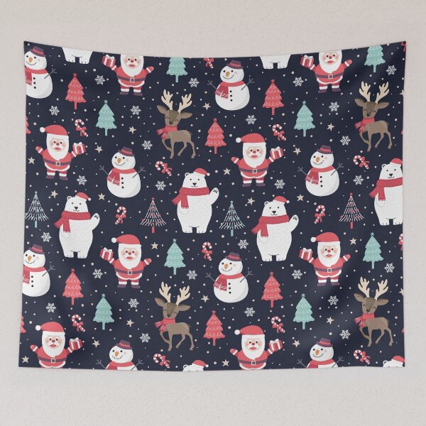 Item preview, Christmas Polar Bear, Santa and Snowman designed and sold by Color Me F*@k!ng Happy.