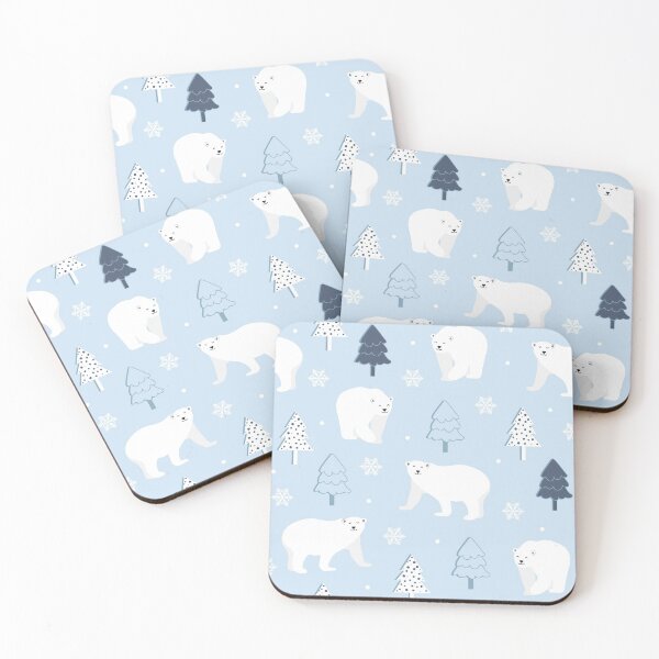 Item preview, Christmas Polar Bear Baby Blue designed and sold by Color Me F*@k!ng Happy.