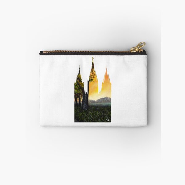 Artikelvorschau, Salt Lake LDS Temple Sunset durch Baum-Schattenbild entworfen und verkauft von DSC Arts.