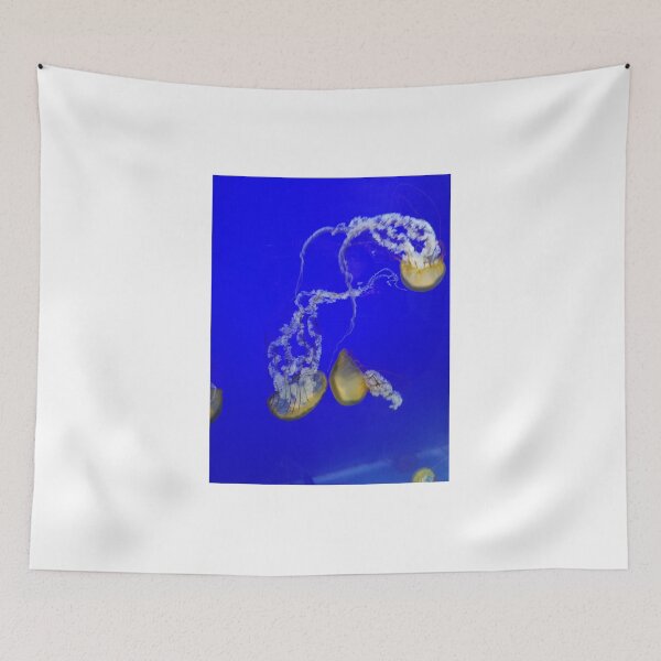 Item preview, Jellyfish Trio on Blue designed and sold by Tamara McDonnell.